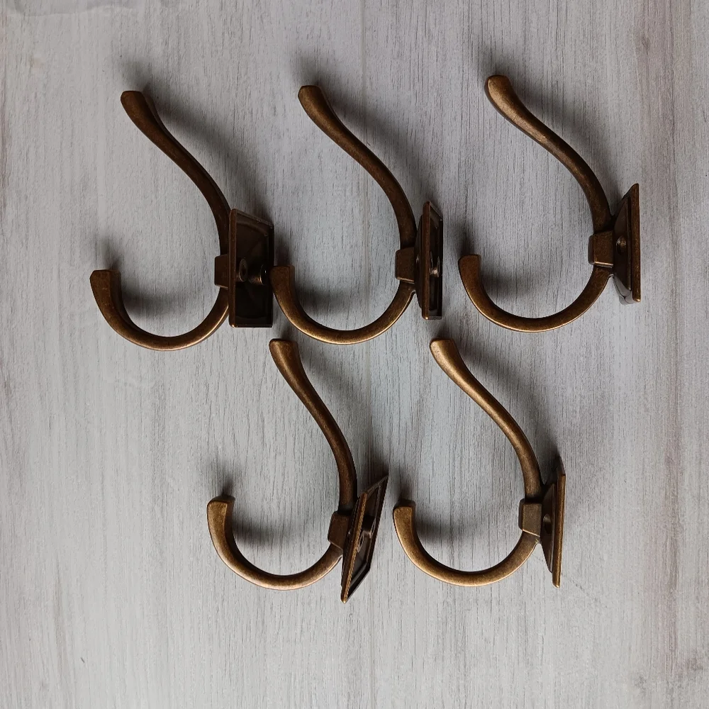 New KHTumeware Wall Hooks 5 Pack Antique Copper Hardware Hold Up to 60lbs